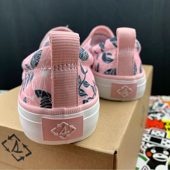 Sperry Crest Resort Pink Floral Slip Ons Women's Various Size - Picture 9 of 13